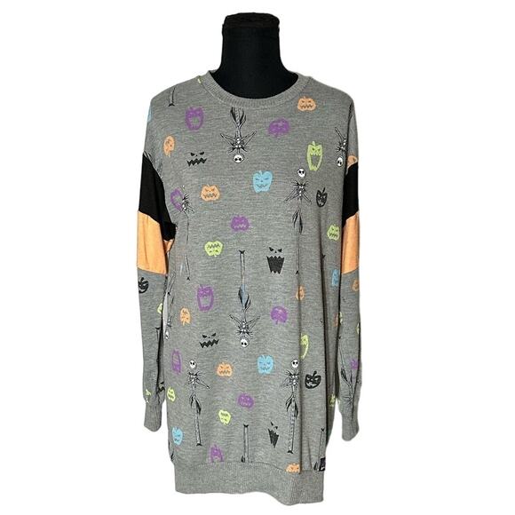 Disney The Nightmare Before Christmas Long Sleeve Sleep Shirt Size S - Picture 1 of 6